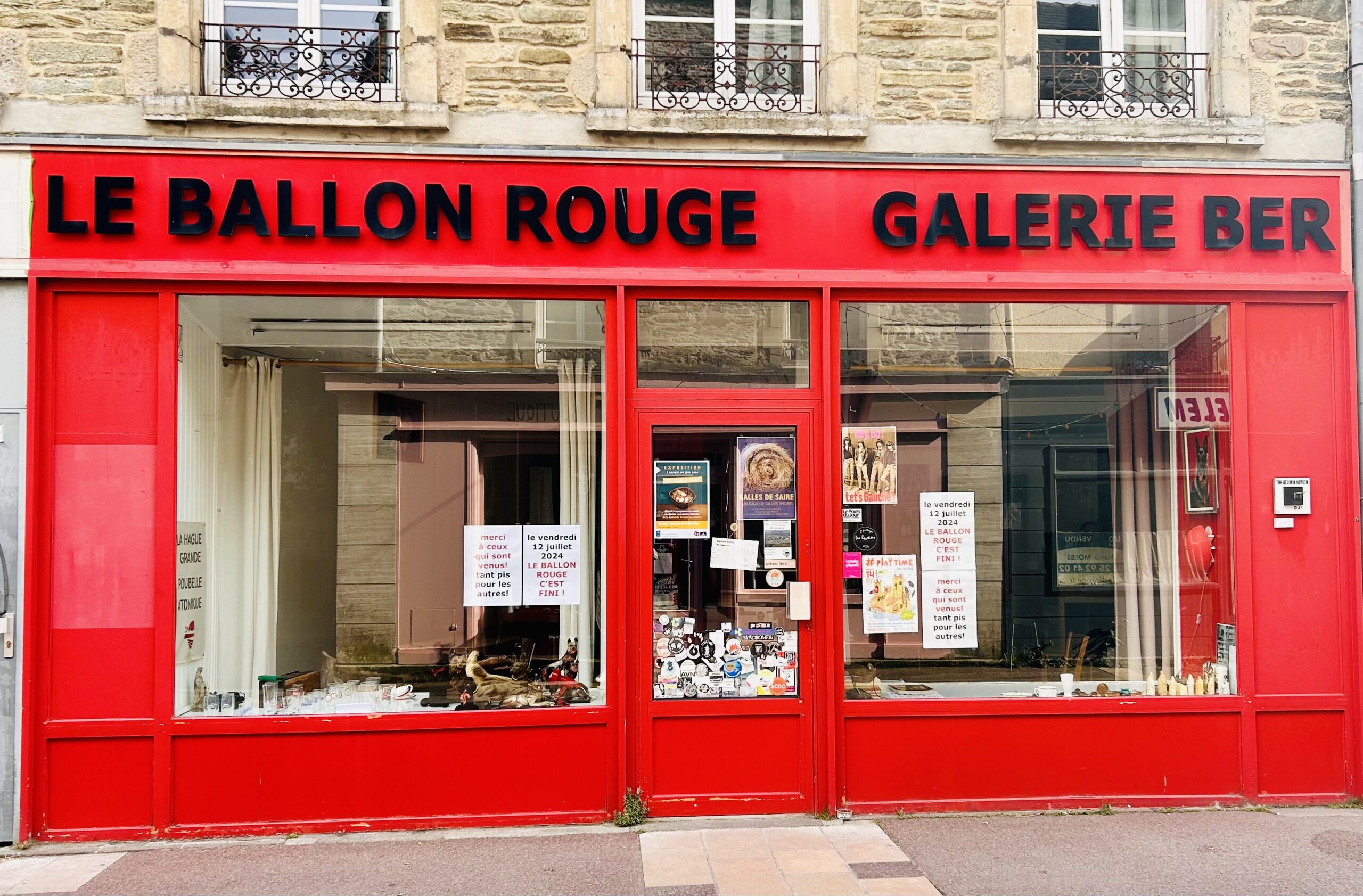 Le Ballon Rouge, Galerie Bër, bar à vin, cave et galerie d’art contemporain a fermé ses portes